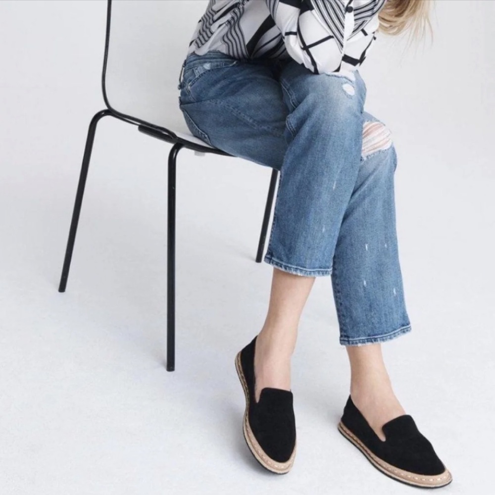 Rag & Bone Black Suede ‘Cairo’ Flats